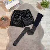 Набір шорти еко-шкіра і колготи