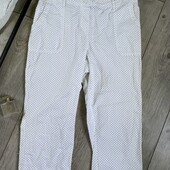 Розпродаж магазину! 100% cotton Класні короткі штанці 3/4 у дрібний горох є кармани