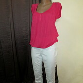 Яркая летняя натуральная блузочка от немецкого бренда Object, в новом состоянии
