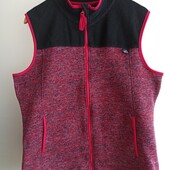 Жилет,безрукавка вязаная на флисе