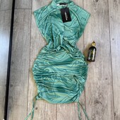 Розпродаж магазину! сукня по боках зборка і знизу завтязки