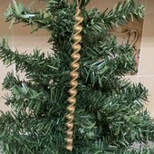 Ялинкова прикраса металева пружина 18см.