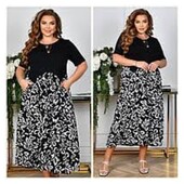 Чудова сукня креп + віскоза 52-54р на гарні форми. Нова з биркою!