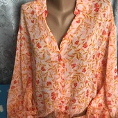 Блузка из шифона на женщину XL/XXL,см.замеры