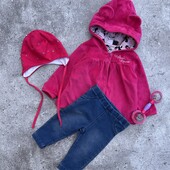 Дитячий комплект/ костюм кофта, джинси, шапка, 62-68 см