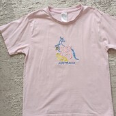 Рожева футболка на дівчинку 10-11 р. 140-146