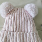 Неймовірна краса. Зима. Шапка на флісі ніжно-рожевого кольору. На вік 3-5 років