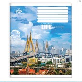 Зошит 5 шт на 24 аркуша у лінийку кольорова обкладинка Серія 2576 Життя-це подорож