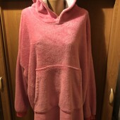 Меховушка, плюшева туника, кофта, худи, 2-3xL.Primark. довга, слип, пижама
