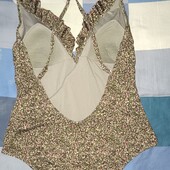 Цільний купальник з відкритою спиною з рюшами р.S-L