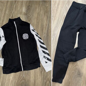 Кофта зип и штаны на флисе xs-s