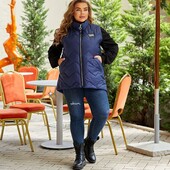 Жилетка стьобана 54-72р кольори