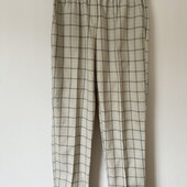 Стильні базові брюки в клітинку, S