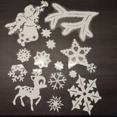 Заламіновані витинанки для вікон.Створіть святковий затишок у вашій оселі