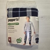Пеппертс! Трикотажна піжама для хлопчика з фланелевими штанами 146/152! Лот 1