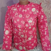 Куртка демісезонн для дівчинки.утепленна