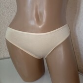 Бавовняні бежеві трусики - сліпи хs, s. 100% бавовна. женские трусы слипы 5331