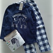 Тепла флісова піжама 110/116 домашній костюм