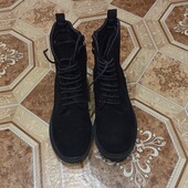 Жіночі замшеві ботіночки на утеплені