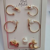 Набір сережок "Mix&Match" 2 пари сережок + 3 пари підвісок