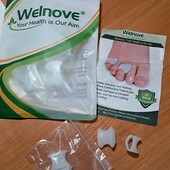 1 пара(2 шт)Усовершенствованные гелевые разделители для пальцев ног Welnove Не для большого пальца!!