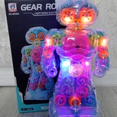 Останній Дуже гарна Іграшка Робот із шестернями, світло,звук,рухається від батарейок