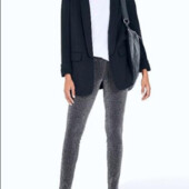 Ефектні сріблясті брюки, легінси h&m