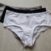 Эсмара! Коттоновые женские трусы с кружевной отделкой! 3 шт! 36/38 евро! Лот 362