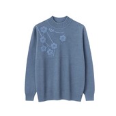 Шикарный джемпер свитер с кашемиром, Ebelieve , р. m/l, наш 46-52, голубой