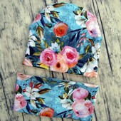 Демі шапочка + снуд на 2-4 роки