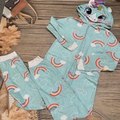 Флисовый слип, кигуруми на 7/9 лет, состояние идеальное