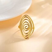 Каблучка, кільце, спіраль, медзолото. Розмір регулюється.