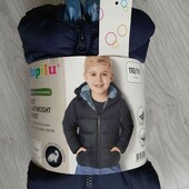 Lupilu брендовая стёганая деми куртка с капюшоном на рост 110/116 см