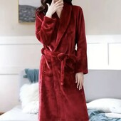 М’який плюшевий халат M-XL комфорт і затишок у кожному русі(колір рожево-червоний)
