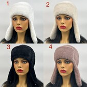 Шапка-ушанка альпака разные цвета новинки сезона