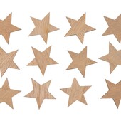 Новорічні дерев'яні зірки, 12 шт, Livarno
