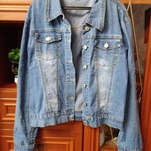 Джинсовый пиджак, тонкий . Р - M