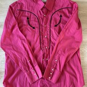 Ексклюзивна яскрава брендова сорочка з бавовни