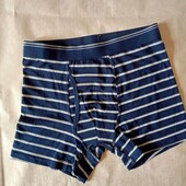 Бавовняні чоловічі боксери полосаті хs, s мужские трусы 9441