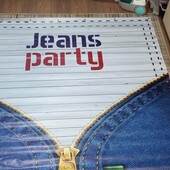 Банер з люверсами. Фотозона Jeans Party на день народження або вечірку