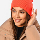 Яскрава шапочка,подвійна в"язка.р.55-57 Єврозима(демі)