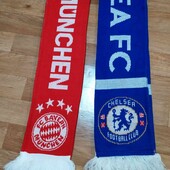 шарф червоний для футбольних фанів для вболівальників