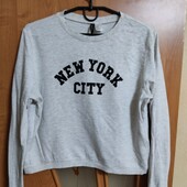 Молодіжний катоновий топ з довгим рукавом H&M, р. М