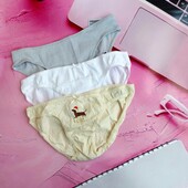 Комплект ніжних бавовняних трусиків-бікіні для дівчинки