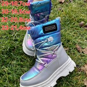 Зимові дутіки чоботи черевики дівчинка сапоги дутики 28 29 30 32 33р