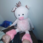 Мягкая игрушка большая 80 см свинка, Италия