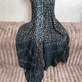 Велике парео з леопардовим малюнком та градієнтом, 100*180 см