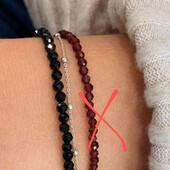 браслет из натурального камня турмалин, шпинель 4 мм,