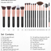 № 4 Кисть премиум кабуки для макияжа Пензель макіяжний EmaxDesign