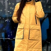 Удлиненная демисезонная куртка р.46/48